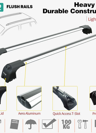 Mini Countryman R60 2010-2016 Portbagaj Taşıyıcı Ara Atkisi - Ara Çubuk Paw Pro 2 Gri