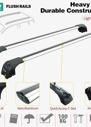 Lada Xray 2015-2022 Portbagaj Taşıyıcı Ara Atkisi - Ara Çubuk Paw Pro 2 Gri