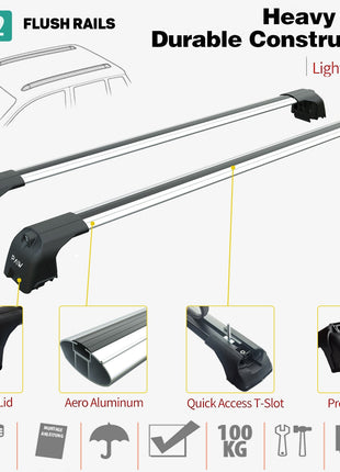 Mini Countryman R60 2010-2016 Portbagaj Taşıyıcı Ara Atkisi - Ara Çubuk Paw Pro 2 Gri