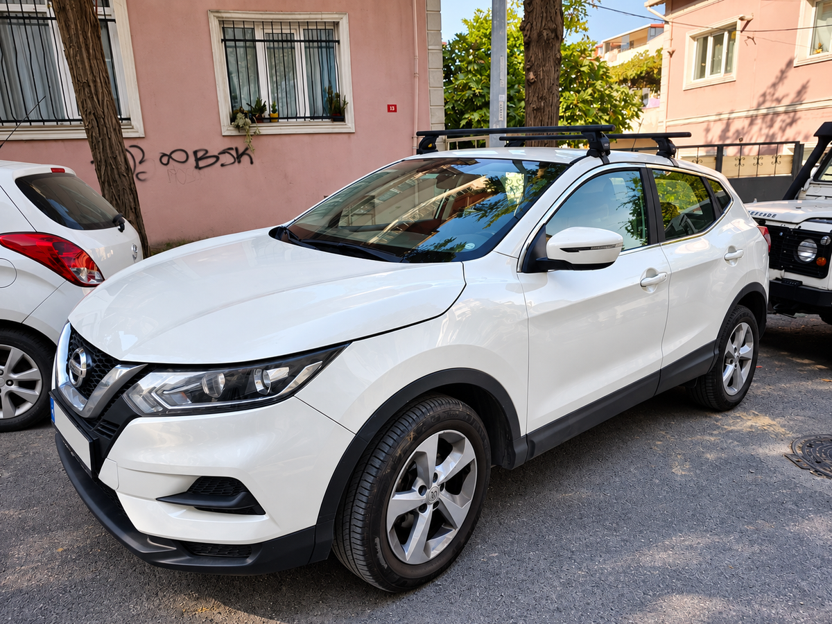Nissan Qashqai J11 2013-2021 Oluksuz Üst Tavan Portbagaj Taşıyıcı Ara Atkısı Toros Serisi Pro 4 Siyah