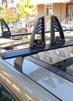 Renault Modus 2004-2012 Tavan Taşıyıcı Ara Barlar – Vidalı Montaj, Toros Fix Pro, Gri