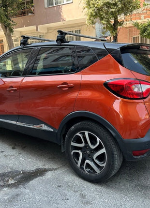 Renault Captur 2013-2019 Oluksuz Üst Tavan Portbagaj Taşıyıcı Ara Atkısı Toros Serisi Pro 4 Gri