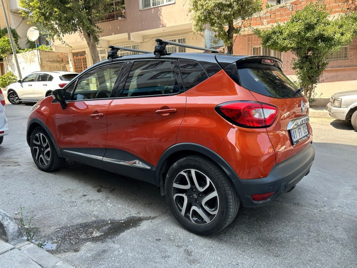 Renault Captur 2013-2019 Oluksuz Üst Tavan Portbagaj Taşıyıcı Ara Atkısı Toros Serisi Pro 4 Gri