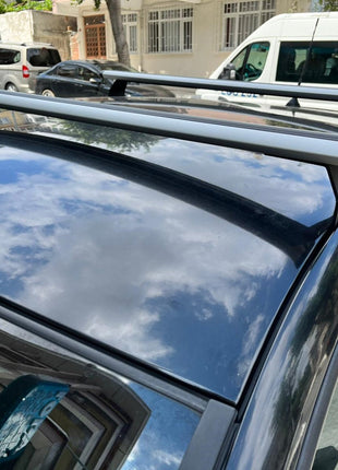 Dacia Sandero 2013-2020 Roof Rack System, Aluminium Cross Bar, Siyah