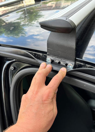 Dacia Sandero 2013-2020 Roof Rack System, Aluminium Cross Bar, Siyah