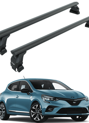 Renault Clio 4 Hatcback Oluksuz Üst Tavan Portbagaj Taşıyıcı Ara Atkısı Toros Serisi Pro 4 Siyah