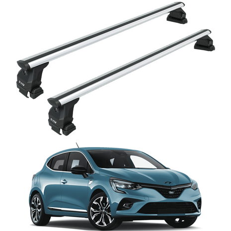 Renault Clio 4 Hatcback Oluksuz Üst Tavan Portbagaj Taşıyıcı Ara Atkısı Toros Serisi Pro 4 Gri