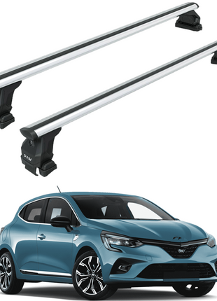 Renault Clio 5 2019-2025 Hatcback Oluksuz Üst Tavan Portbagaj Taşıyıcı Ara Atkısı Toros Serisi Pro 4 Gri