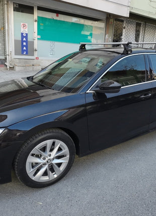 Skoda Superb Sedan B8 2015-2019 Oluksuz Üst Tavan Portbagaj Taşıyıcı Ara Atkısı Toros Serisi Pro 4 Gri