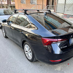 Skoda Octavia Sedan 2020-2025 Oluksuz Üst Tavan Portbagaj Taşıyıcı Ara Atkısı Toros Serisi Pro 4 Siyah