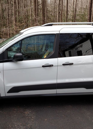 Ford Transit Connect 2013-2024 Kısa Şase Van Araç Üstü Alüminyum Tavan Yan Rayları Plus Serisi - Siyah