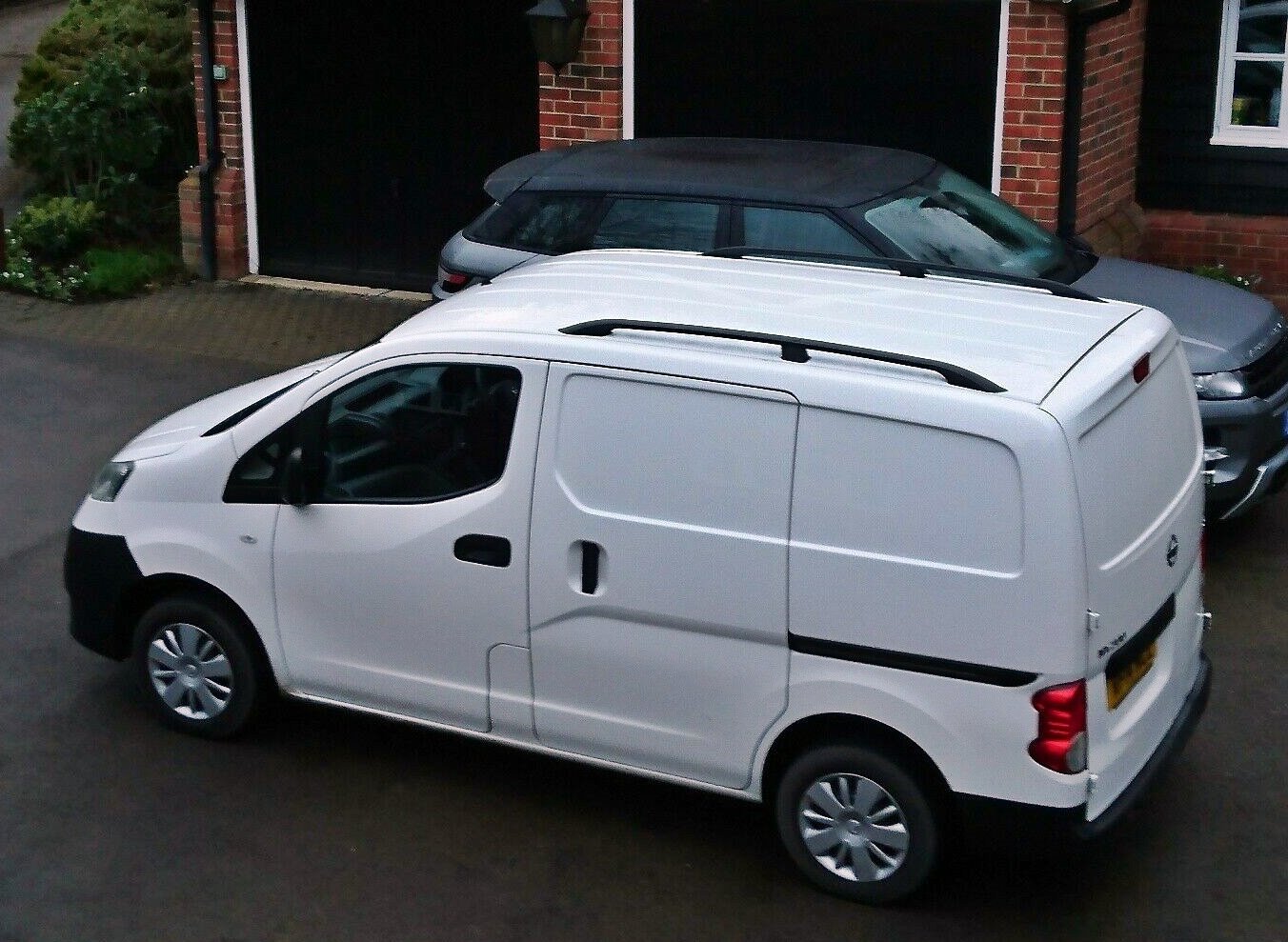 Paw Pro Bar Ladder Aluminium Roof Rack And Cross Bars Set, Fits Nemo Van 2018--> Black
