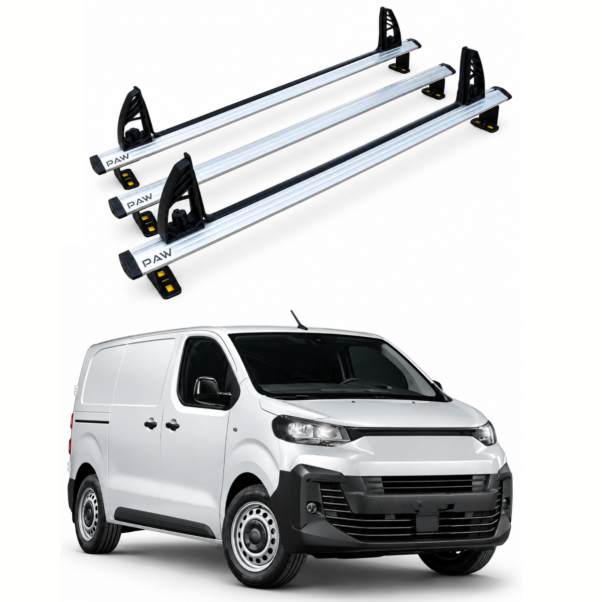 Fiat Scudo 2022-2026 Araç Üstü Merdiven Sabitleyici, Yük Taşıma Sistemleri Pratik Seri 3 Adet