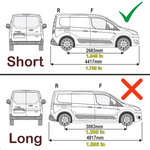 Ford Transit Connect 2013-2024 Kısa Şase Van Araç Üstü Alüminyum Tavan Yan Rayları Plus Serisi - Siyah