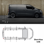 Opel Vivaro (MK3) 2019-2025 Uzun Şase Araç Üstü Alüminyum Tavan Yan Rayları Plus Serisi - Siyah