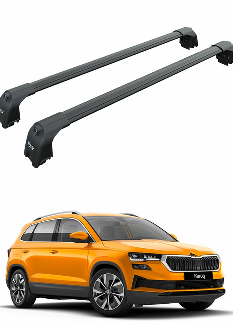 Skoda Karoq 2017-2025 Portbagaj Taşıyıcı Ara Atkisi - Ara Çubuk Paw Pro 2 Siyah