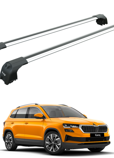 Skoda Karoq 2017-2025 Portbagaj Taşıyıcı Ara Atkisi - Ara Çubuk Paw Pro 2 Gri