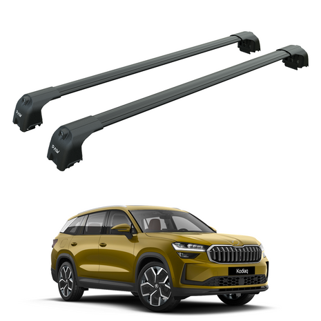 Skoda Kodiaq 2024-2025 Portbagaj Taşıyıcı Ara Atkisi - Ara Çubuk Paw Pro 2 Siyah