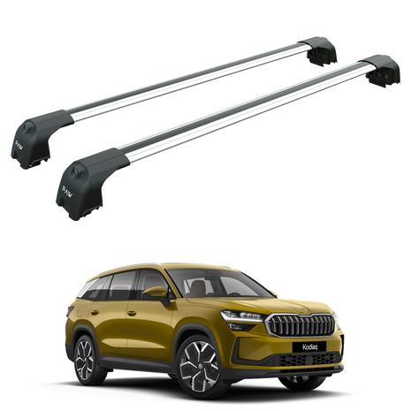 Skoda Kodiaq 2024-2025 Portbagaj Taşıyıcı Ara Atkisi - Ara Çubuk Paw Pro 2 Gri