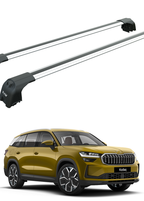 Skoda Kodiaq 2024-2025 Portbagaj Taşıyıcı Ara Atkisi - Ara Çubuk Paw Pro 2 Gri