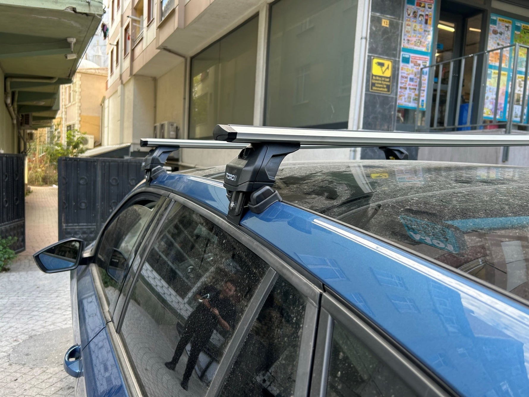 Skoda Scala 2019-2025 Oluksuz Üst Tavan Portbagaj Taşıyıcı Ara Atkısı Toros Serisi Pro 4 Siyah