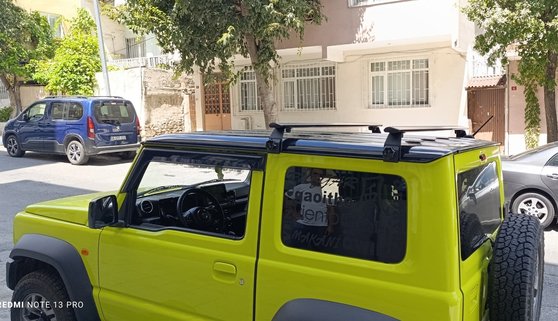 Suzuki Jimny Ja22W 1995–1998 Yagmur Oluklu Üst Tavan Taşıyıcı Ara Atkısı Paw Siyah