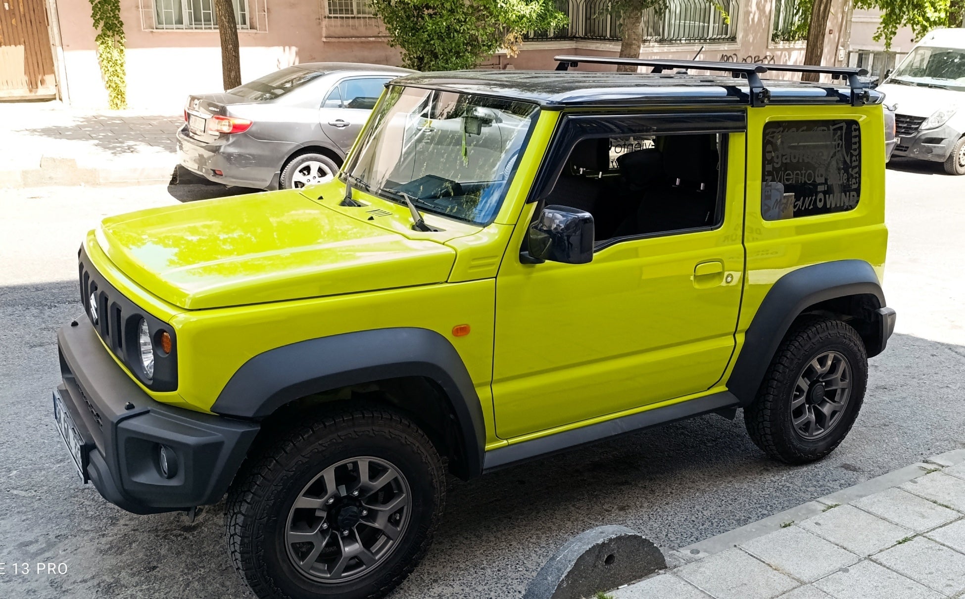 Suzuki Jimny Ja22W 1995–1998 Yagmur Oluklu Üst Tavan Taşıyıcı Ara Atkısı Paw Siyah