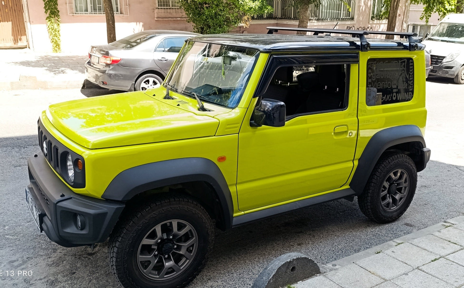 Suzuki Jimny Ja22W 1995–1998 Yagmur Oluklu Üst Tavan Taşıyıcı Ara Atkısı Paw Gri