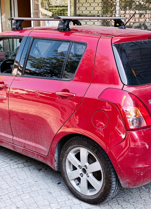 Suzuki Swift 2010-2017 Tavan Taşıyıcı Ara Barlar – Vidalı Montaj, Toros Fix Pro, Alu Siyah