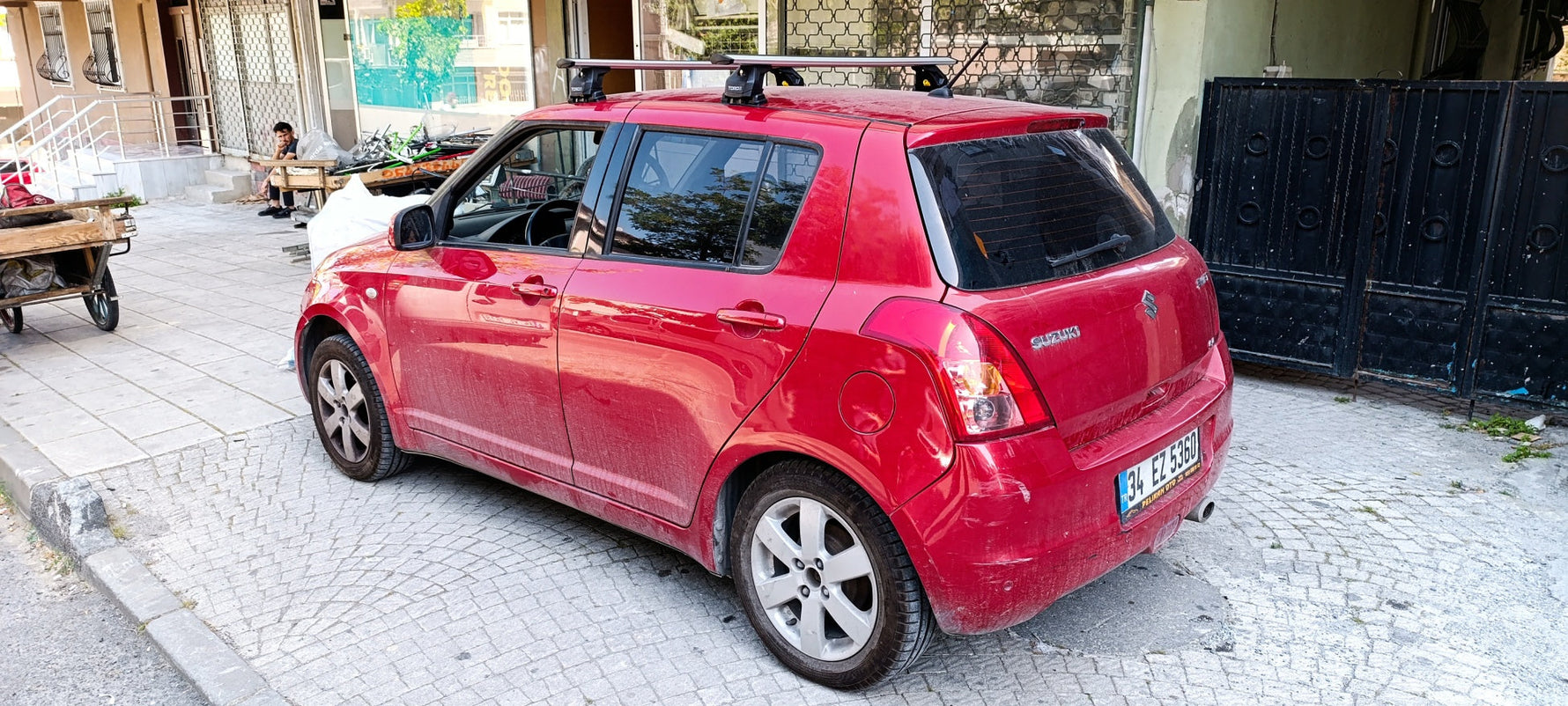 Suzuki Swift 2010-2017 Tavan Taşıyıcı Ara Barlar – Vidalı Montaj, Toros Fix Pro, Alu Siyah