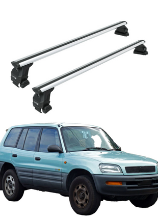 Toyota Rav 4 1994-2006 Tavan Taşıyıcı Ara Barlar – Vidalı Montaj, Toros Fix Pro, Pro 6 Alu Gri