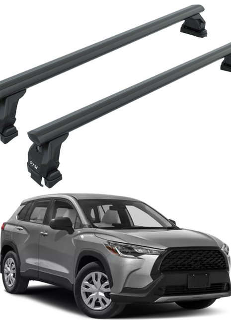 Toyota Corolla Cross 2022-2025 Oluksuz Üst Tavan Portbagaj Taşıyıcı Ara Atkısı Toros Serisi Pro 4 Siyah