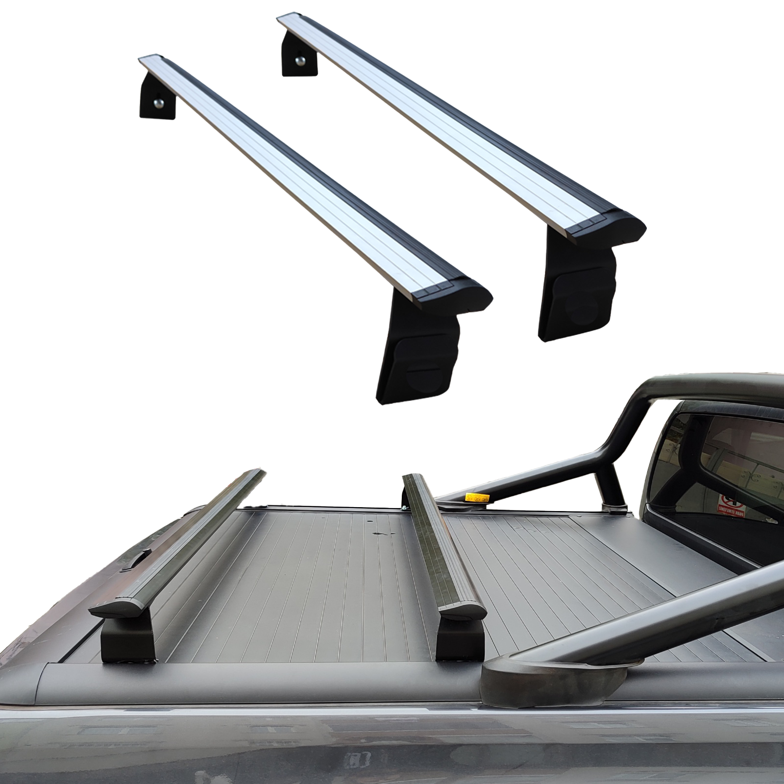 Toyota Hilux (2015-2025) Kasa Üstü Bed Rack Taşıyıcı Bar – Gri