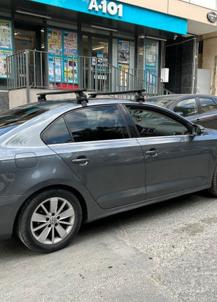 Volkswagen Jetta 2011-2018 Oluksuz Üst Tavan Portbagaj Taşıyıcı Ara Atkısı Toros Serisi Pro 4 Gri