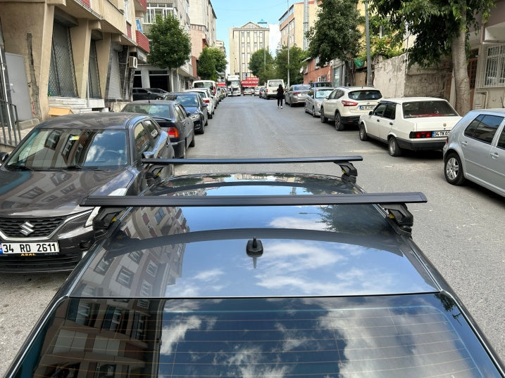 Volkswagen Jetta 2011-2018 Oluksuz Üst Tavan Portbagaj Taşıyıcı Ara Atkısı Toros Serisi Pro 4 Gri