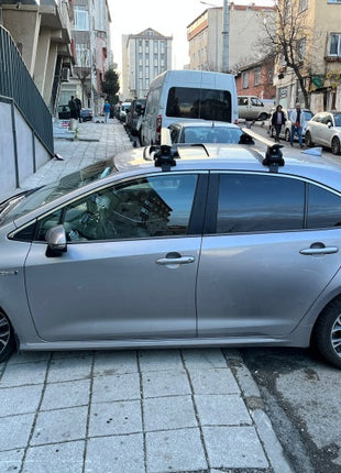 Toyota Corolla Sedan 2013-2018 Oluksuz Üst Tavan Portbagaj Taşıyıcı Ara Atkısı Toros Serisi Pro 4 Siyah