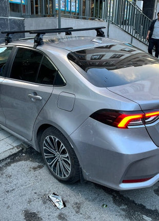 Toyota Corolla Sedan 2013-2018 Oluksuz Üst Tavan Portbagaj Taşıyıcı Ara Atkısı Toros Serisi Pro 4 Siyah