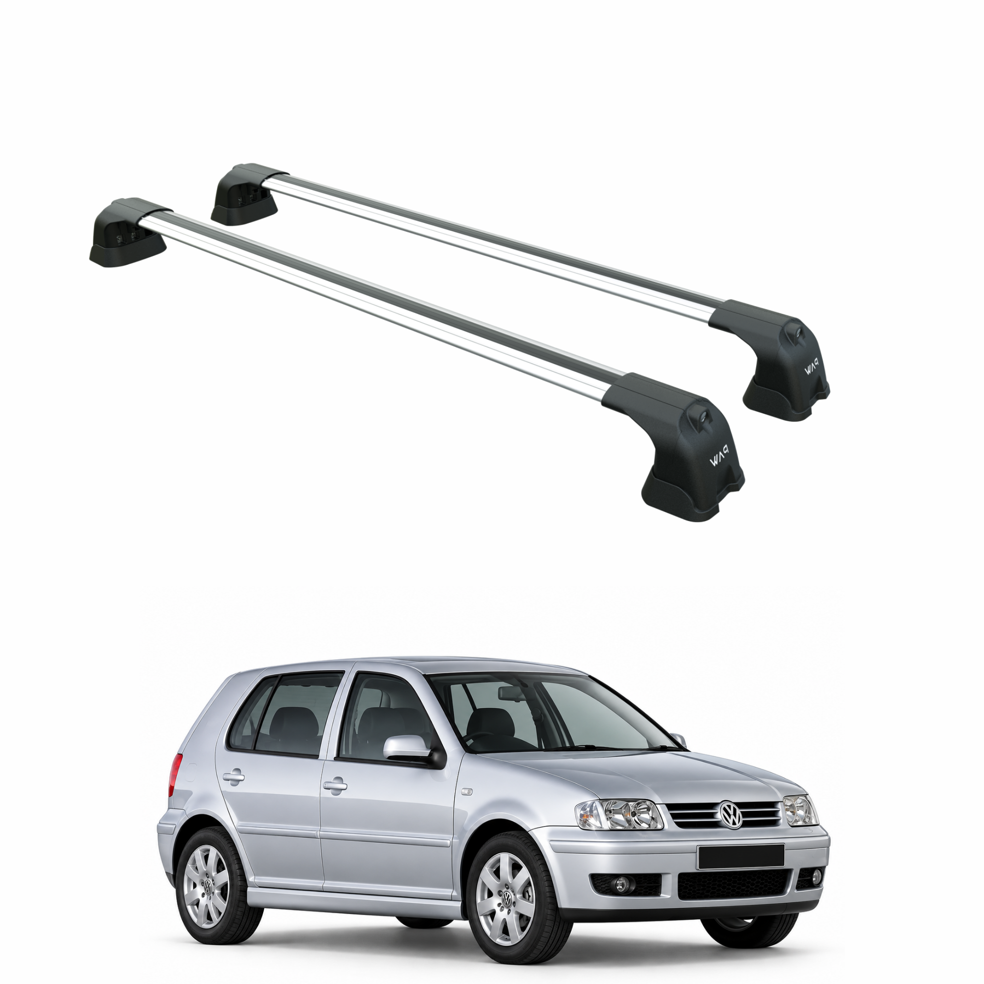 Volkswagen Polo 1994-1999 Tavan Portbagaj Taşıyıcı Ara Atkısı Paw Pro 3 Gri