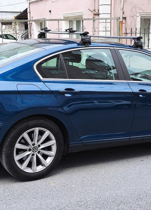 Volkswagen Passat Sedan B8 2015-2025 Oluksuz Üst Tavan Portbagaj Taşıyıcı Ara Atkısı Toros Serisi Pro 4 Siyah
