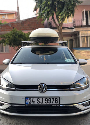 Volkswagen Golf 5D (Mk6) 2008-2012 Oluksuz Üst Tavan Portbagaj Taşıyıcı Ara Atkısı Toros Serisi Pro 4 Gri