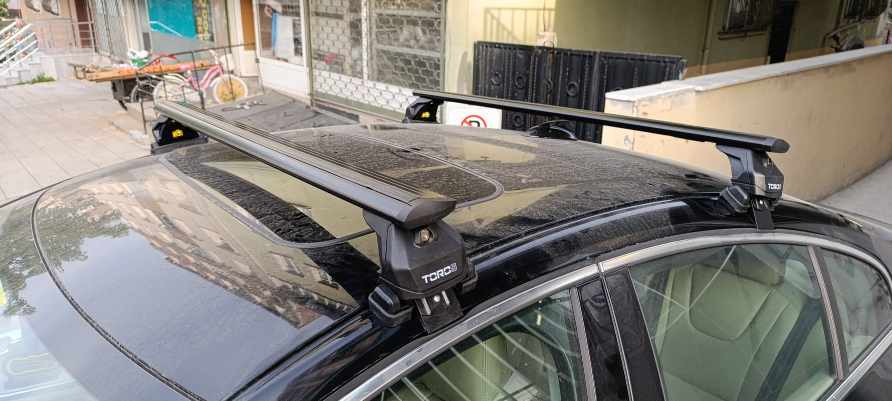 Volvo S60 2012-2018 Oluksuz Üst Tavan Portbagaj Taşıyıcı Ara Atkısı Toros Serisi Pro 4 Gri