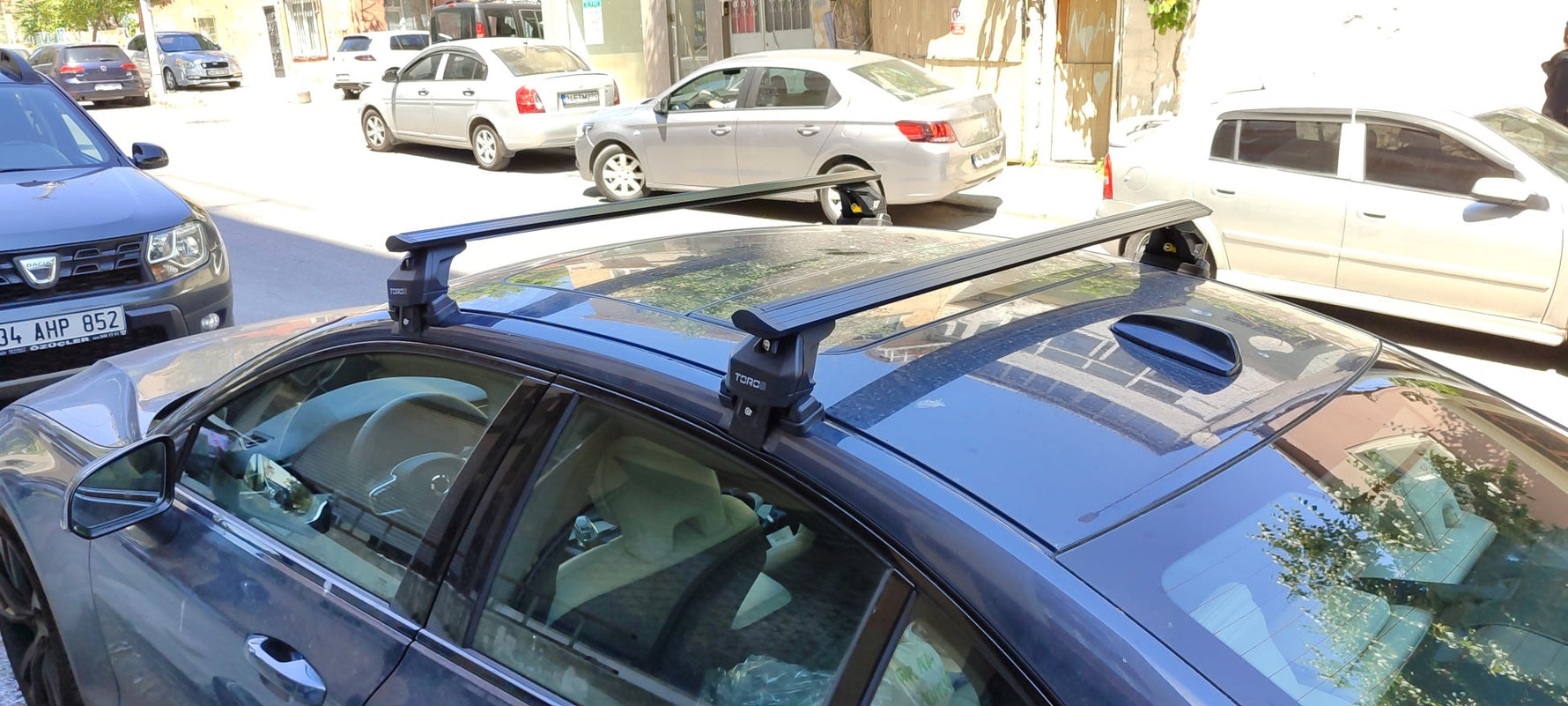 Volvo S60 Sedan 2019-2025 Oluksuz Üst Tavan Portbagaj Taşıyıcı Ara Atkısı Toros Serisi Pro 4 Siyah