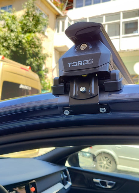 Volvo S60 Sedan 2019-2025 Oluksuz Üst Tavan Portbagaj Taşıyıcı Ara Atkısı Toros Serisi Pro 4 Siyah