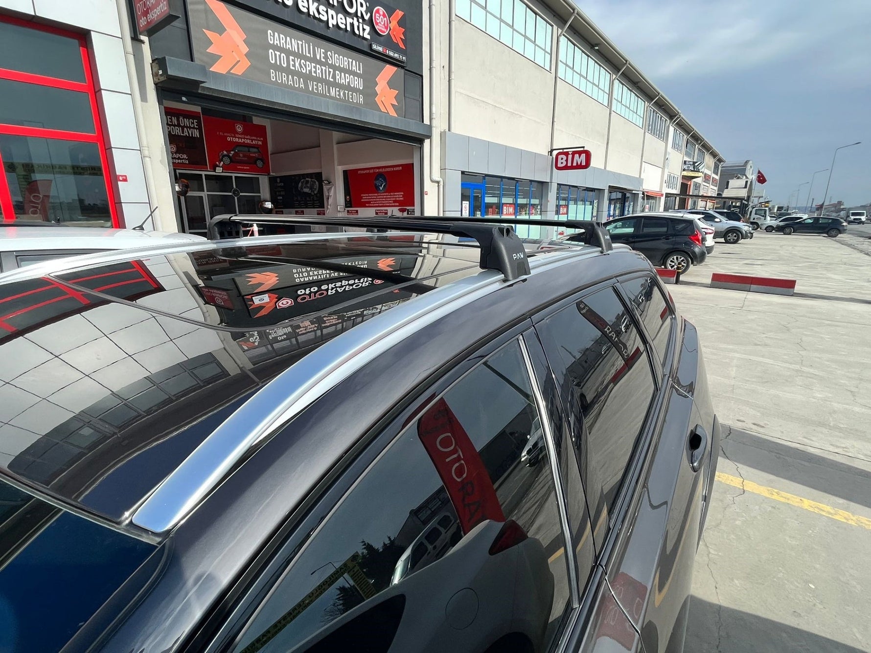 Volvo V90 2016-2025 Portbagaj Taşıyıcı Ara Atkisi - Ara Çubuk Paw Pro 2 Gri