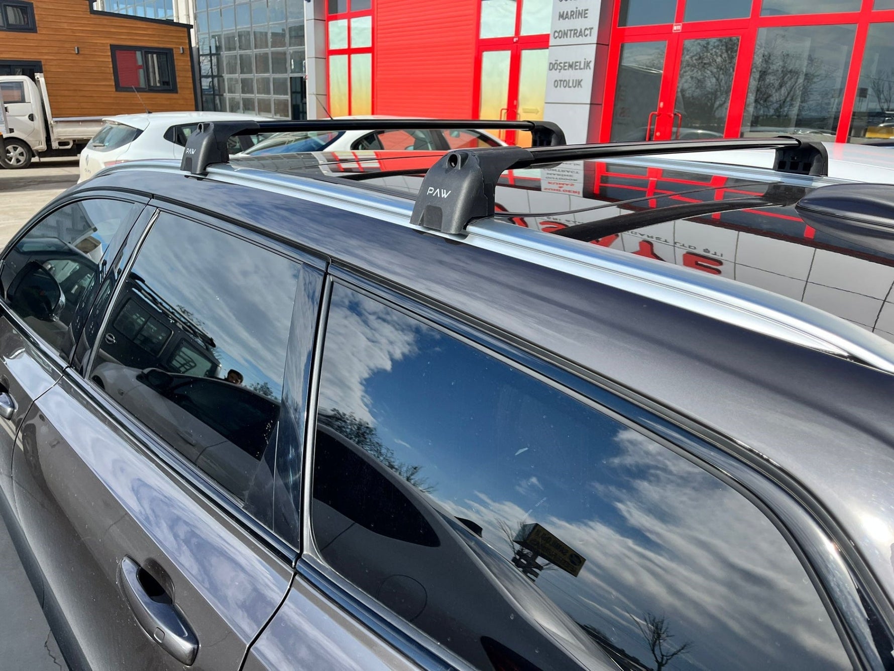 Volvo V90 2016-2025 Portbagaj Taşıyıcı Ara Atkisi - Ara Çubuk Paw Pro 2 Siyah