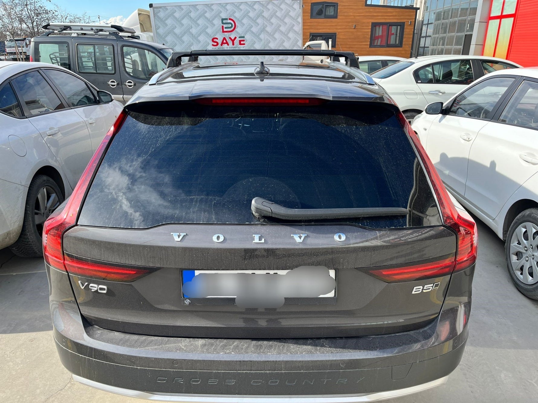 Volvo V90 2016-2025 Portbagaj Taşıyıcı Ara Atkisi - Ara Çubuk Paw Pro 2 Siyah