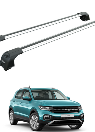 Volkswagen T-Cross 2018-2025 Portbagaj Taşıyıcı Ara Atkisi - Ara Çubuk Paw Pro 2 Gri