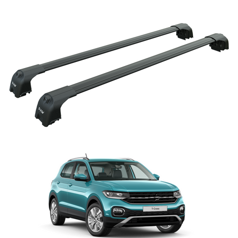 Volkswagen T-Cross 2018-2025 Portbagaj Taşıyıcı Ara Atkisi - Ara Çubuk Paw Pro 2 Siyah