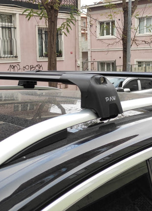 Volkswagen Taos Roof Rack Cross Bar Metal Bracket Raised Rail Gri