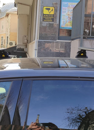 Volkswagen Golf Hb Mk8 2020-2025 Oluksuz Üst Tavan Portbagaj Taşıyıcı Ara Atkısı Toros Serisi Pro 4 Siyah